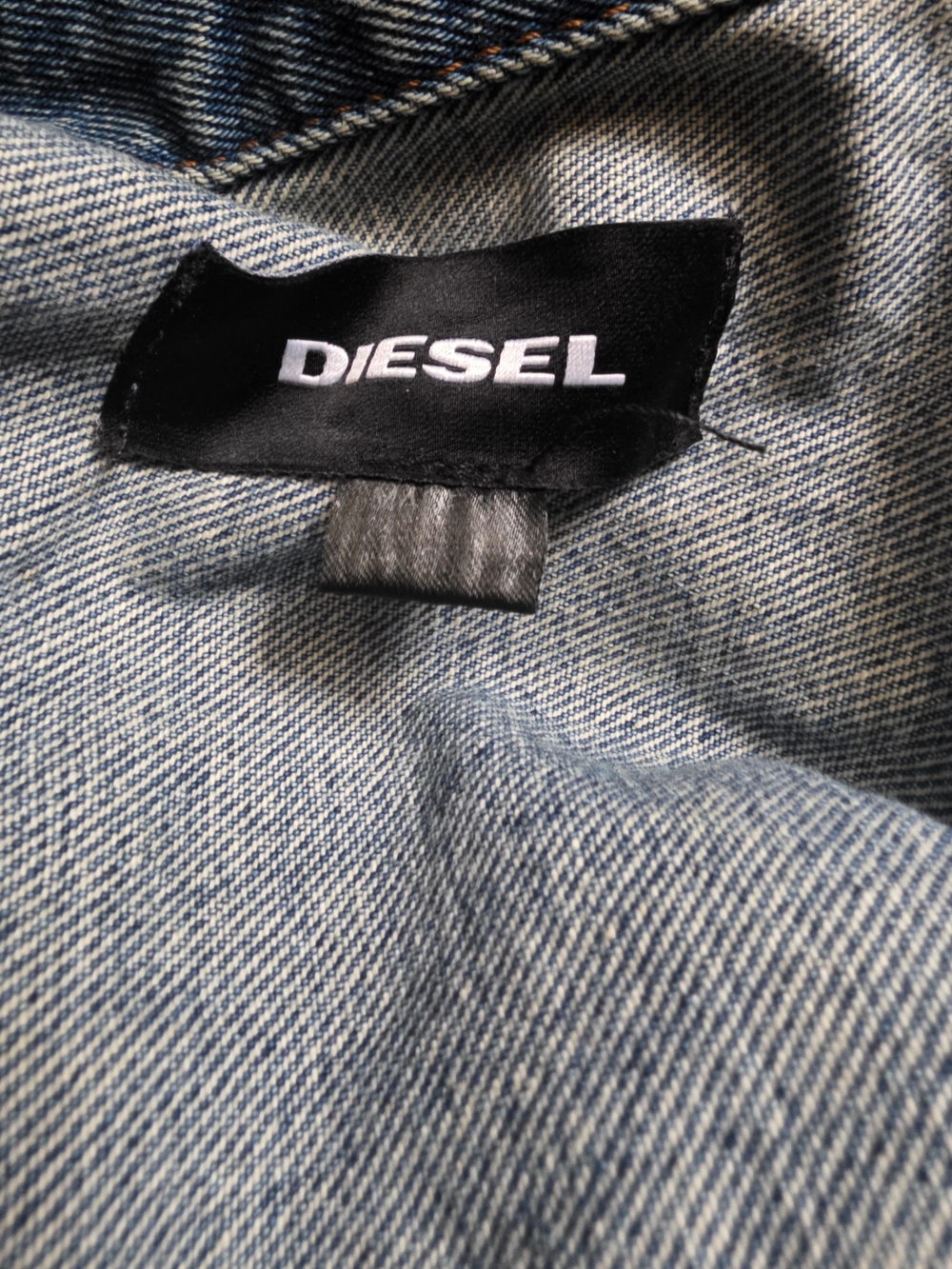Diesel Ha(u)te Couture Denim Jacket XL Not Cool Anymore Graffiti Print Oversized - Picture 3 of 7